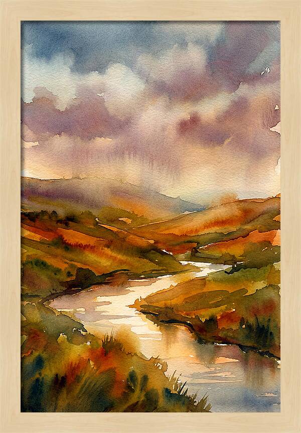 Summer Heat Over Rolling Hills
