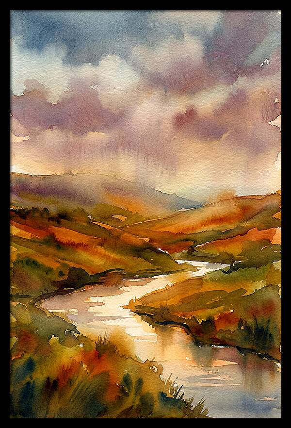 Summer Heat Over Rolling Hills