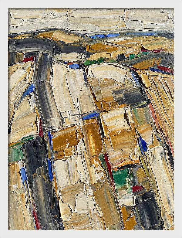 Summer Landscape In Palette Knife Style