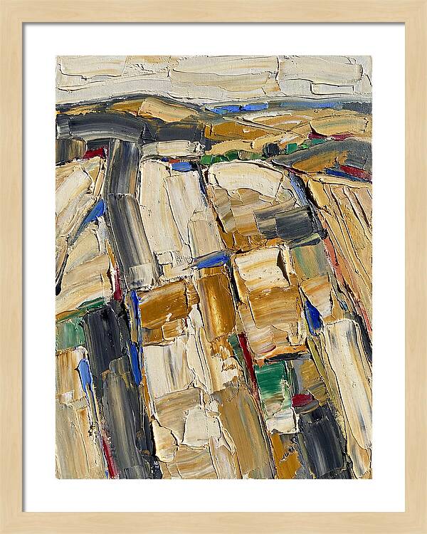 Summer Landscape In Palette Knife Style