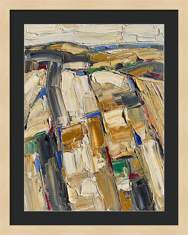 Summer Landscape In Palette Knife Style