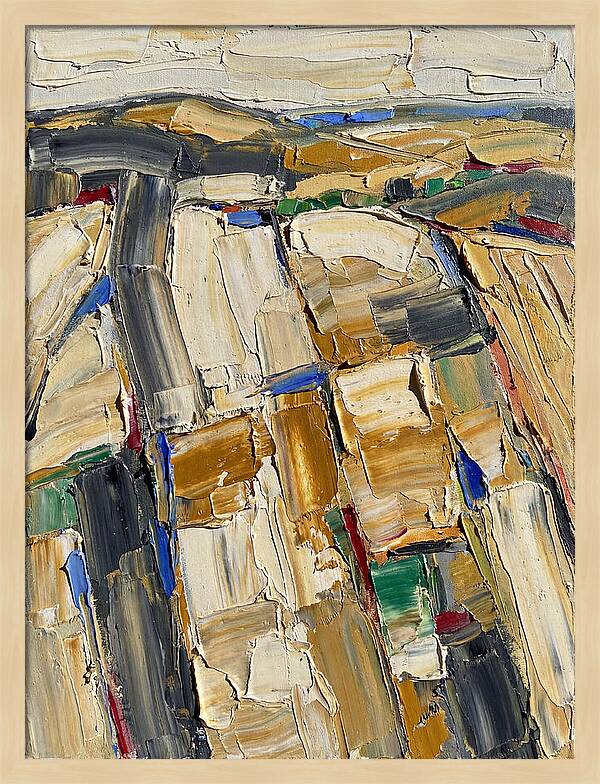 Summer Landscape In Palette Knife Style