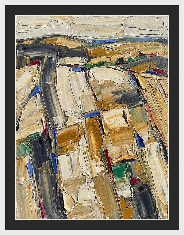 Summer Landscape In Palette Knife Style