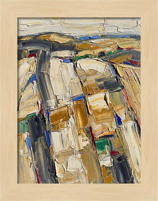 Summer Landscape In Palette Knife Style