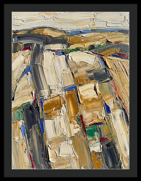 Summer Landscape In Palette Knife Style