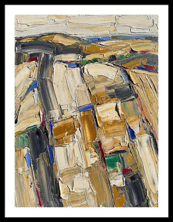 Summer Landscape In Palette Knife Style