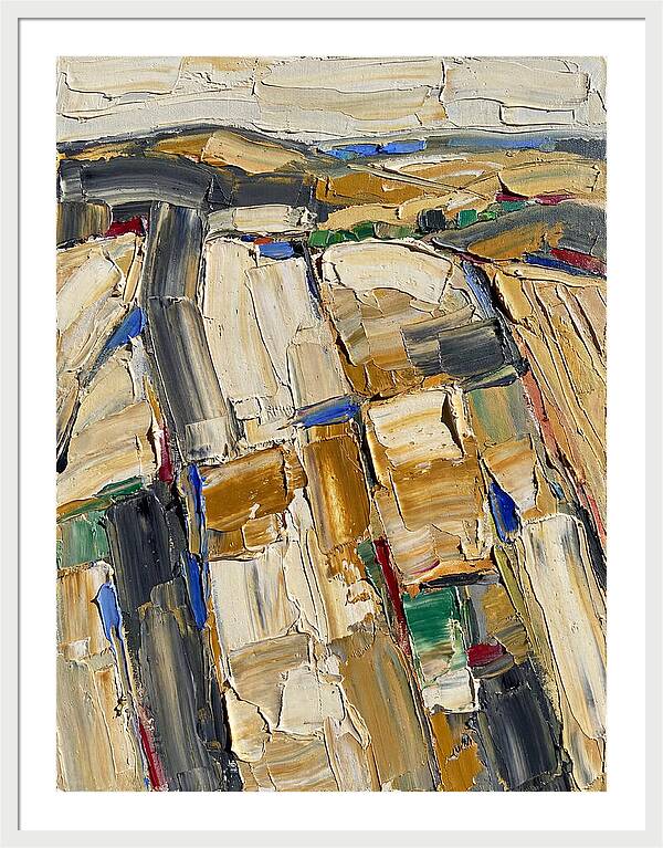 Summer Landscape In Palette Knife Style