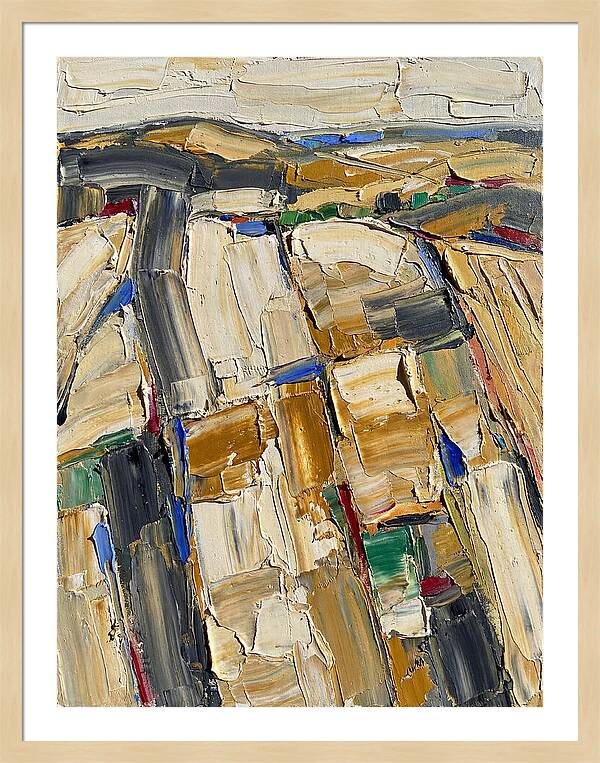 Summer Landscape In Palette Knife Style