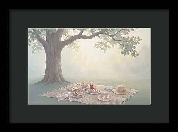 Summer Picnic Under Shady Oak Tree