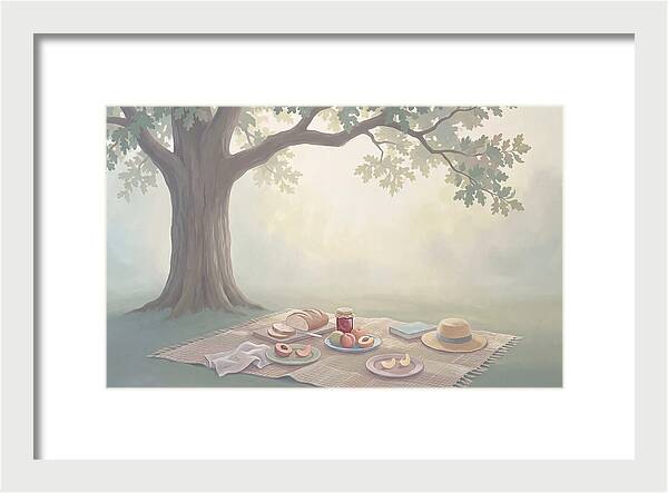 Summer Picnic Under Shady Oak Tree