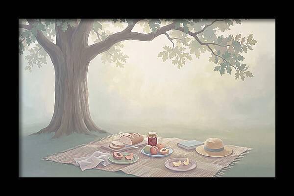 Summer Picnic Under Shady Oak Tree