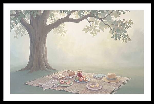 Summer Picnic Under Shady Oak Tree
