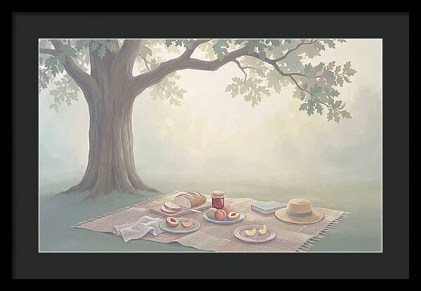 Summer Picnic Under Shady Oak Tree