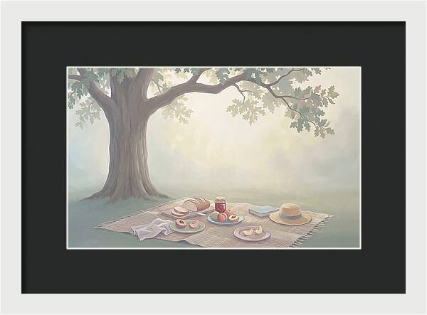 Summer Picnic Under Shady Oak Tree