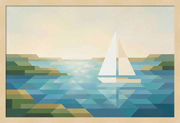Summer Sail On Sparkling Lake