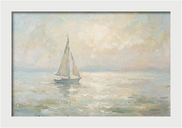 Summer Sailing On A Sparkling Lake