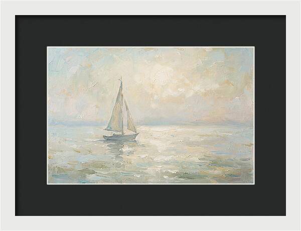 Summer Sailing On A Sparkling Lake