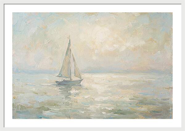 Summer Sailing On A Sparkling Lake