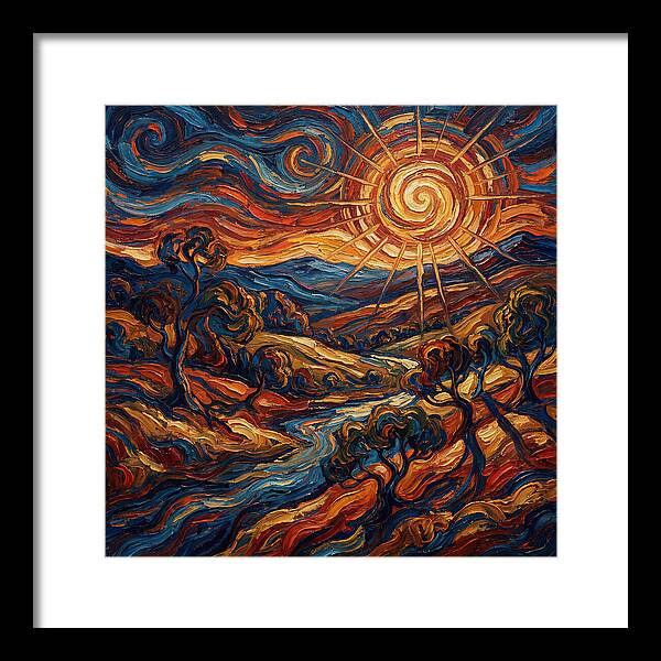 Summer Sun Over Rolling Hills