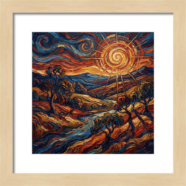 Summer Sun Over Rolling Hills