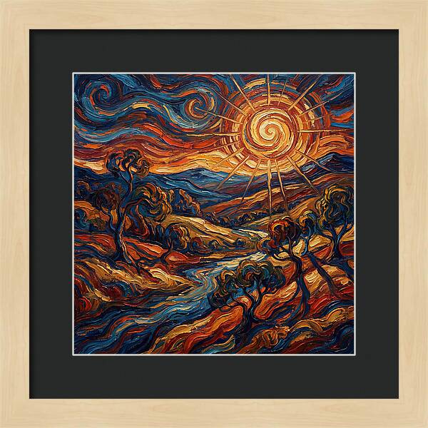 Summer Sun Over Rolling Hills