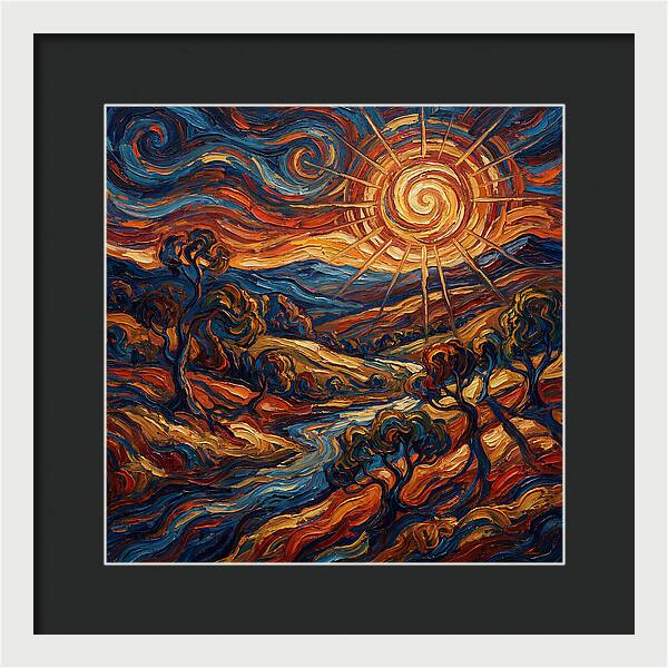 Summer Sun Over Rolling Hills