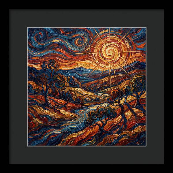 Summer Sun Over Rolling Hills