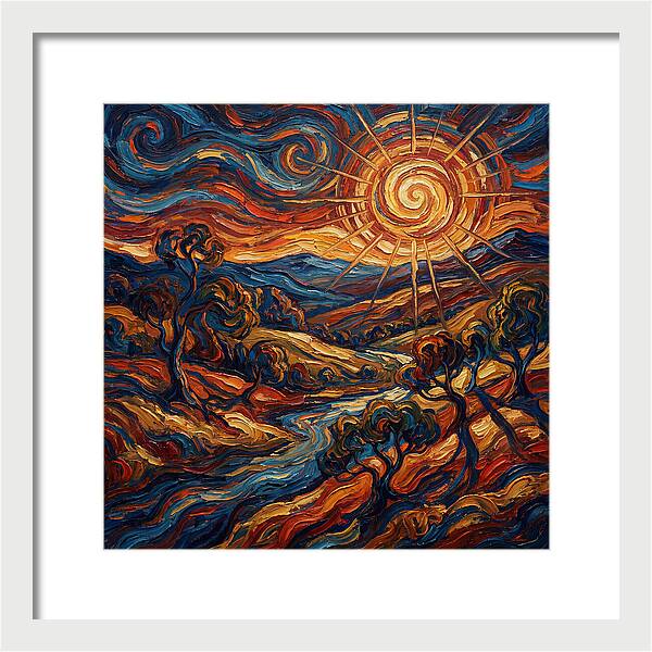 Summer Sun Over Rolling Hills