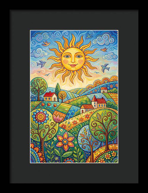 Summer Sun Over Vibrant Fields