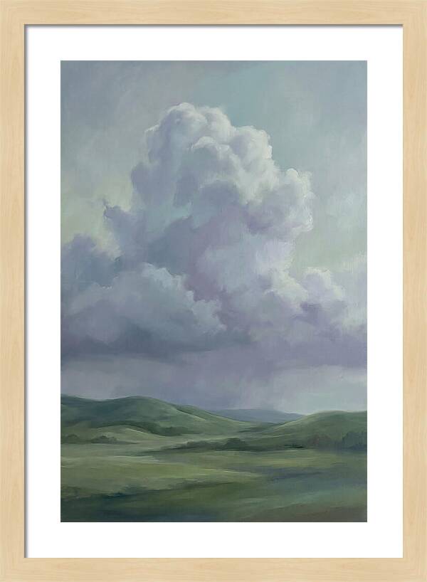 Summer Thunderhead Building Over Green