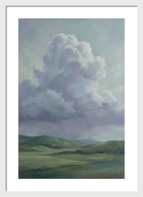 Summer Thunderhead Building Over Green