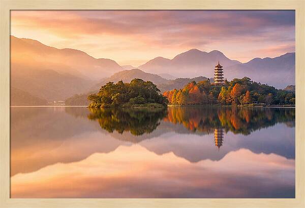 Sun Moon Lake At Dawn
