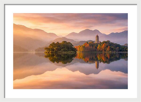 Sun Moon Lake At Dawn
