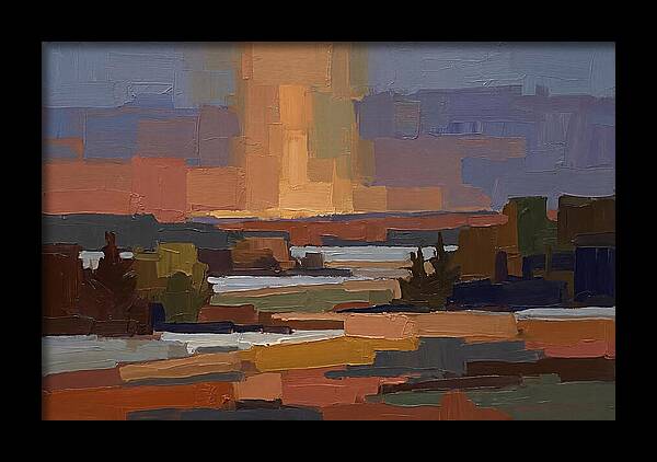 Sun Pillar At Winter Sunrise