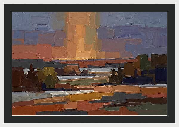 Sun Pillar At Winter Sunrise