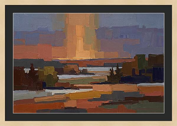 Sun Pillar At Winter Sunrise