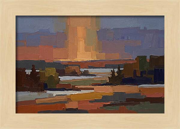 Sun Pillar At Winter Sunrise