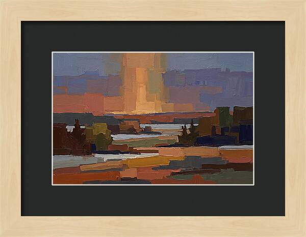 Sun Pillar At Winter Sunrise