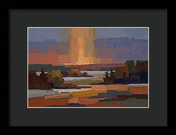 Sun Pillar At Winter Sunrise