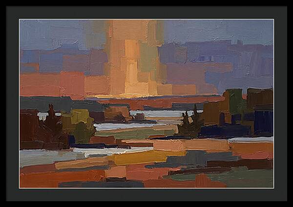 Sun Pillar At Winter Sunrise