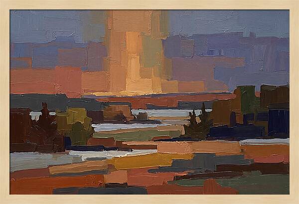 Sun Pillar At Winter Sunrise