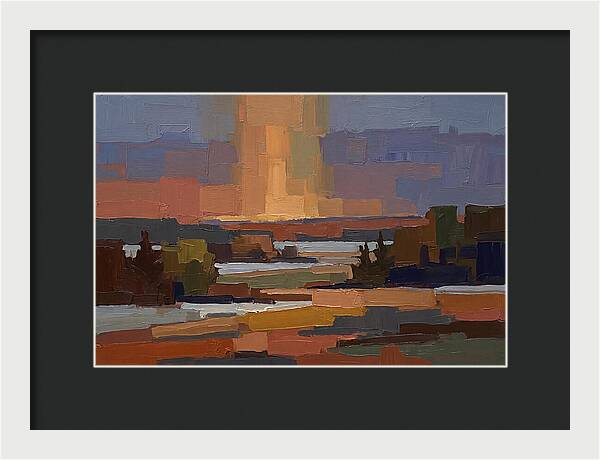 Sun Pillar At Winter Sunrise