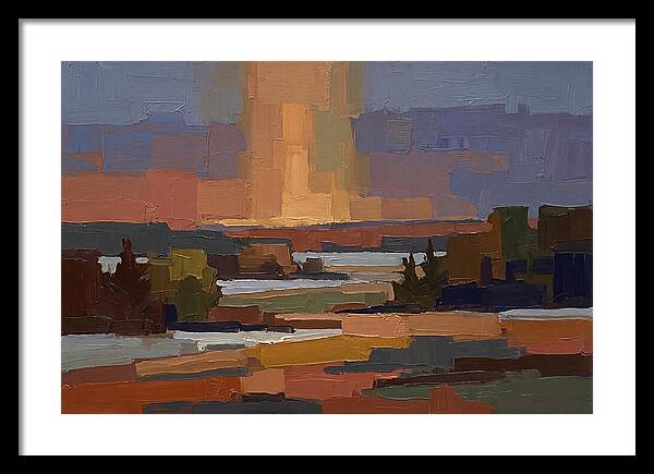 Sun Pillar At Winter Sunrise
