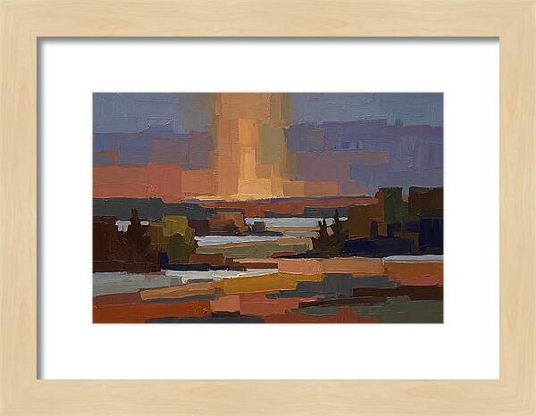 Sun Pillar At Winter Sunrise