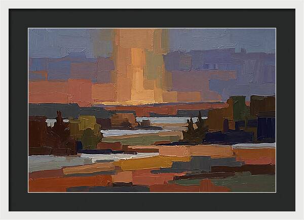 Sun Pillar At Winter Sunrise