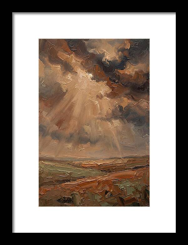 Sun Rays Bursting Through Storm