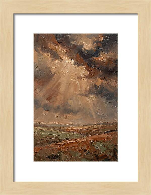 Sun Rays Bursting Through Storm