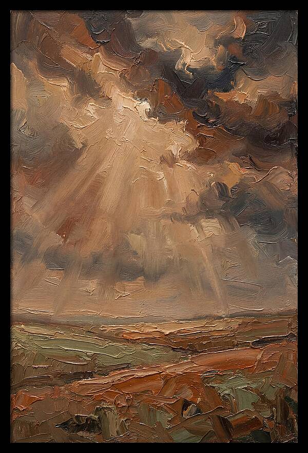Sun Rays Bursting Through Storm