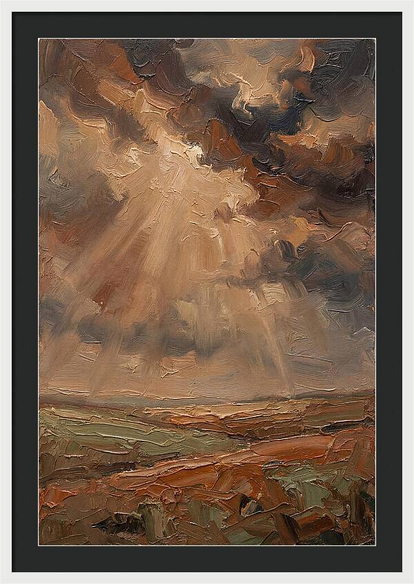 Sun Rays Bursting Through Storm