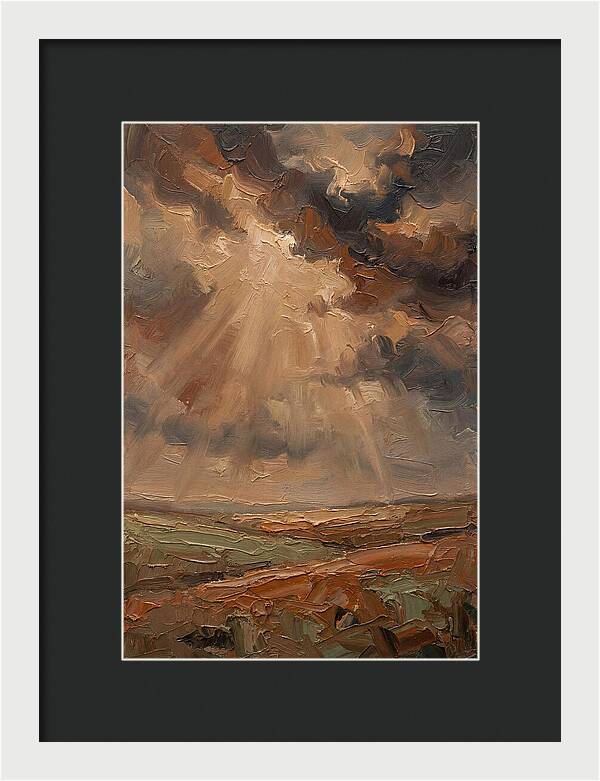 Sun Rays Bursting Through Storm